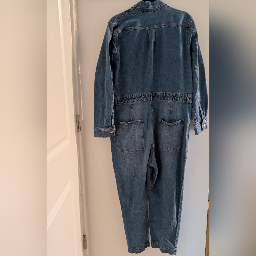 J Crew Denim Jumpsuit Size 16 - Picture 5 of 6